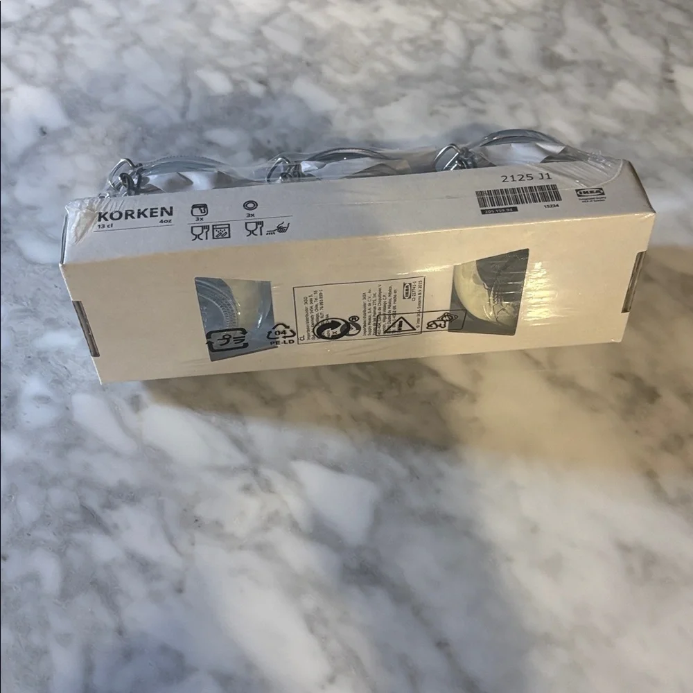 IKEA KORKEN Glass Jar Trio - Transparent